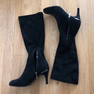 NEW WITH BOX - BCBG Black Suede Boots